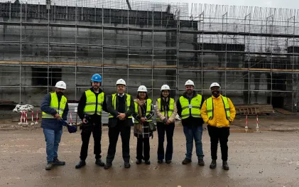 Banco do Brasil visita obra da ETE CIC Xisto