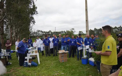 Técnicos recebem orientações para realizar a avaliação