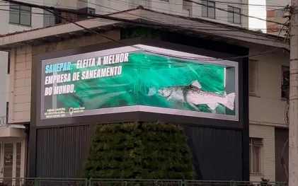 Campanha veiculada em outdoor 3D, em Curitiba, venceu o prêmio na categoria Projeto Especial