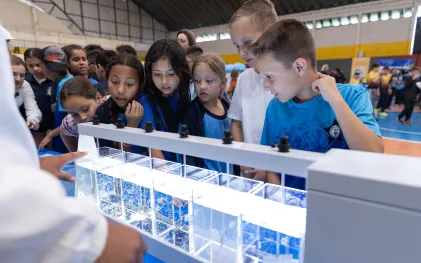 Sanepar leva serviços, educação ambiental e diversão a Campo Magro