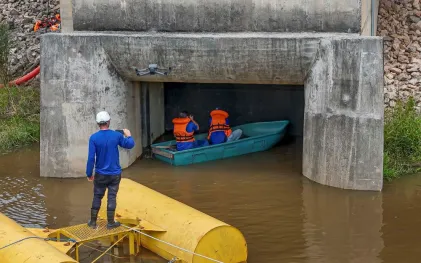 Sanepar inicia enchimento da Represa Miringuava