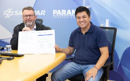 Assinatura de ordem de serviço para rede de esgoto 