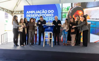 Evento de inauguração da nova Base Operacional e Reservatório do Bacacheri.