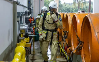 Sanepar contribui na formação de cadetes do Corpo de Bombeiros.