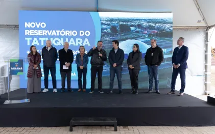 Com novo reservatório, Sanepar reforça abastecimento para 130 mil pessoas em Curitiba