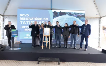 Com novo reservatório, Sanepar reforça abastecimento para 130 mil pessoas em Curitiba