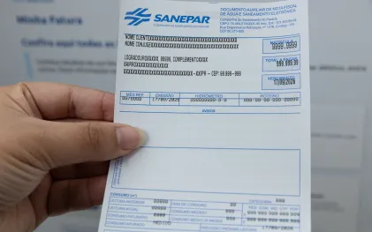 Nova fatura Sanepar