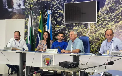 Assinatura obra esgoto faxinal