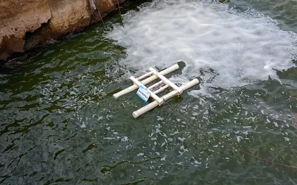 Instalação da Estação Remota de monitoramento de qualidade de água