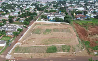 Imagem mostra o terreno após ser revitalizado pela Sanepar