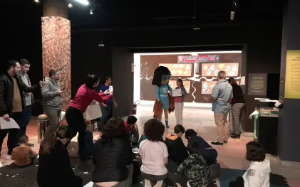 Crianças participam de oficina no Museu do Saneamento da Sanepar